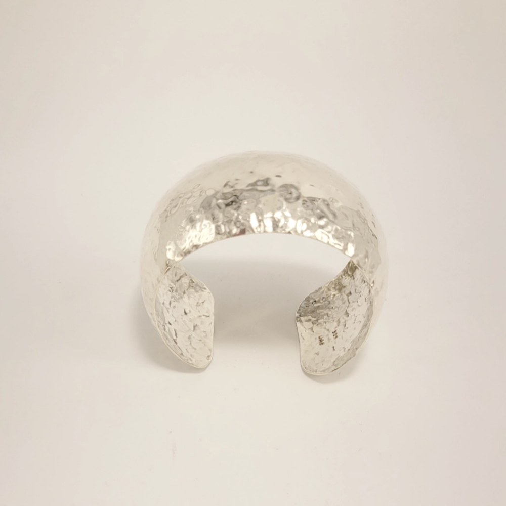 Jodie Foster's Army Hand Hammered Solid .925 Sterling Silver stampo 925 JFA New